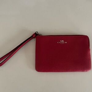 Coach Red Wristlet